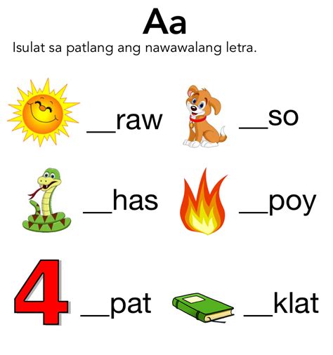 alpabetong Filipino worksheets Archives .